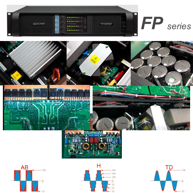 Audio Power Amplifier 4 Channel 4x2500 Watts Class FP 10000q Line Array Sound System Audio Professional Disco Dj Power Amplifier FP10000Q