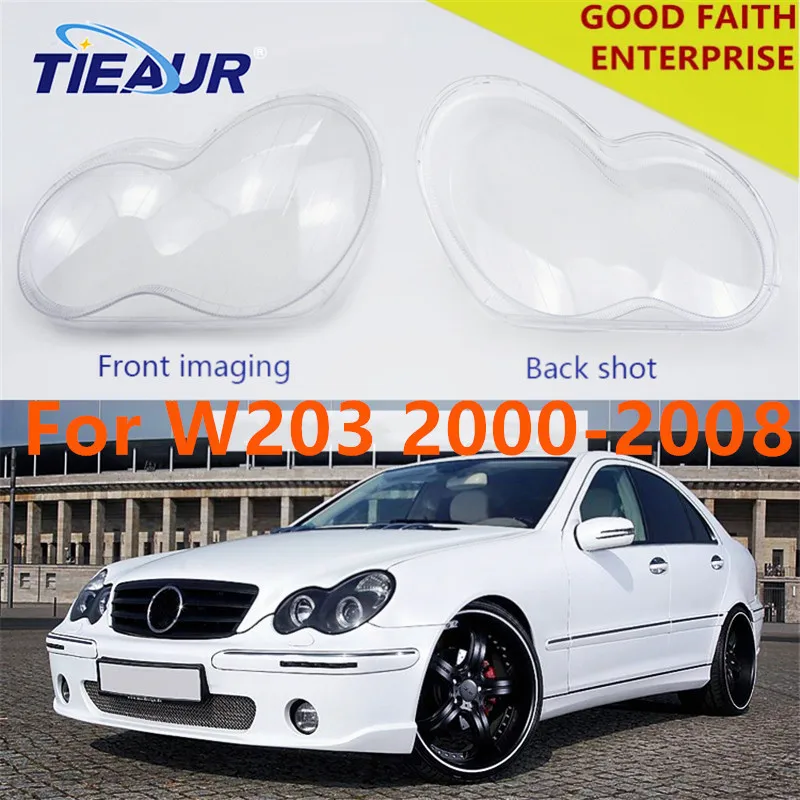 Прозрачная крышка объектива для Benz C Class W203 C180 C200 C230 C260 C280 4 передних корпуса фар