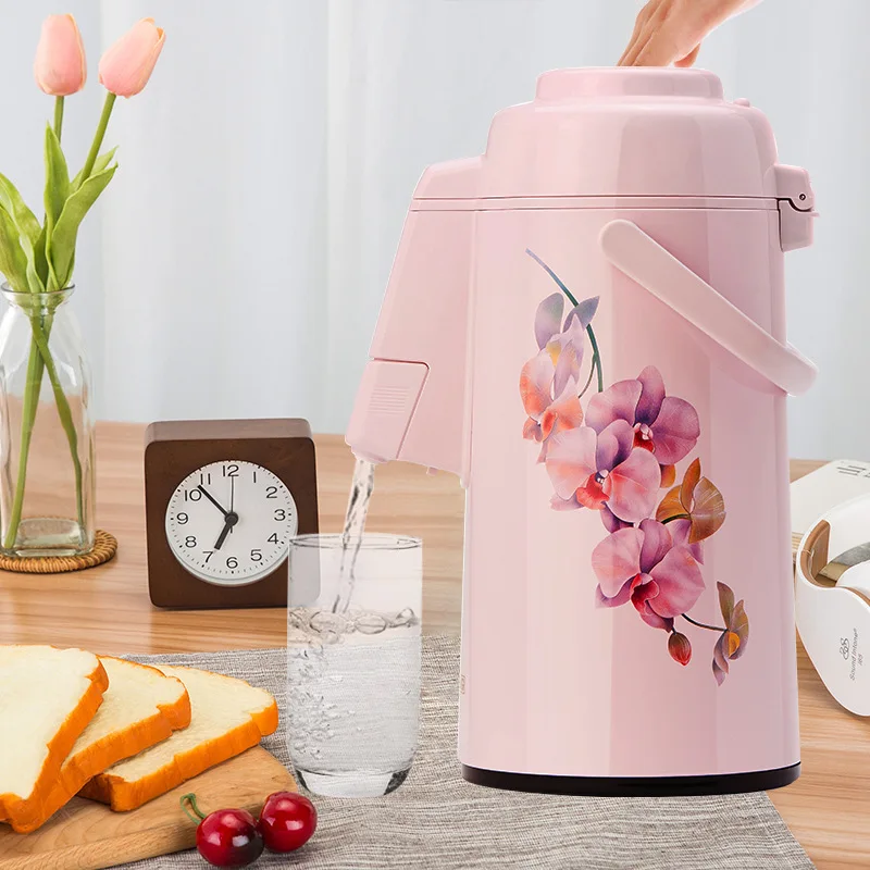 Aluminum Alloy 3 litre volumn air pressure thermos flaskwater pitcher stainless water pitcher hot water container
