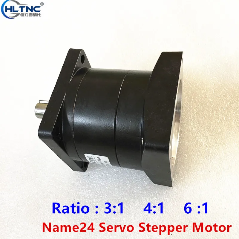

60mm Nema24 Planetary Gearbox Speed Reducer Ratio 3.1428 4 6 :1 Shaft 14mm Carbon steel Gear for Servo Stepper Motor