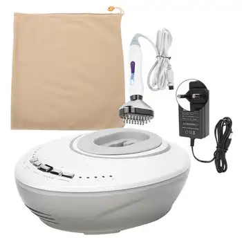 

Ultrasonic Face Cleaning Skin Vacuum EMS Micro Current Massage Hair Growth Therapy Machine RF Scalp Massager