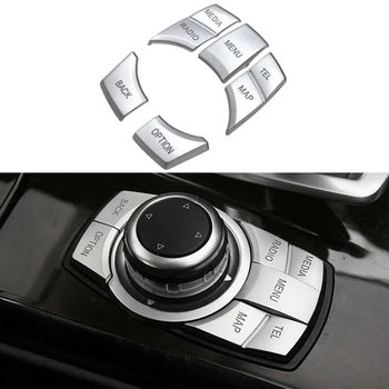 

Chrome IDrive Multi Media Button Cover Decor Trim For BMW 1 3 4 5 6 X5 X6 New And High Quality