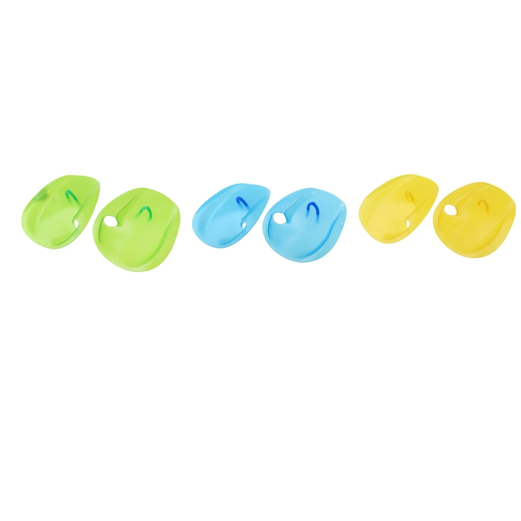 1 Pair Swimming Surfing Diving Aquatic Fitness Water Resistance Training Hand Paddles Flippers Webbed Gloves - S /M