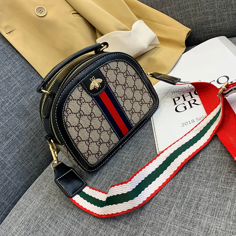

Bag Women's 2019 Autumn New Style Fashion Mixed Colors Handbag Korean-style Printed Versatile Shoulder WOMEN'S Bag