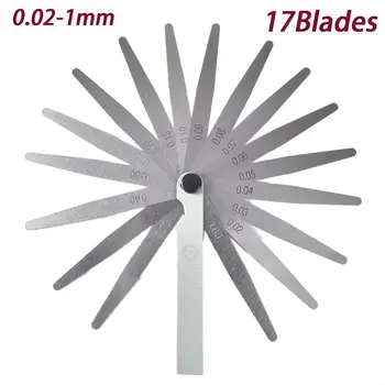 

New 1 Set 17/20 Blades 0.02-1.00MM Metric Feeler Gauge For Clearance Measurements