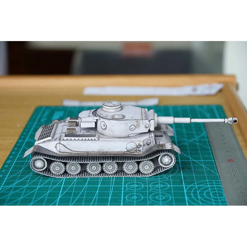 1:35 немецкий танк тигра VK4501 DIY 3D бумажная карта модель Строительный набор