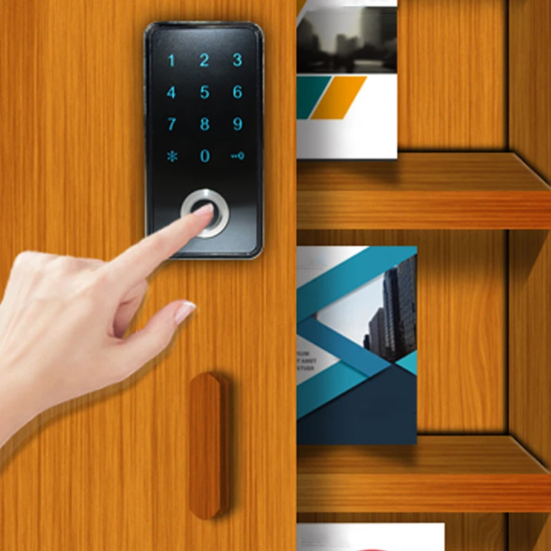 Keyless электронный замок для шкафчика, код номера, пароль, замок для двери шкафа, черный набор