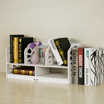 

New Simple Bookshelf Storage Box Office Supplies Data Rack Student Books Desktop File Cover Shelf Bedroom Storage Holders Racks