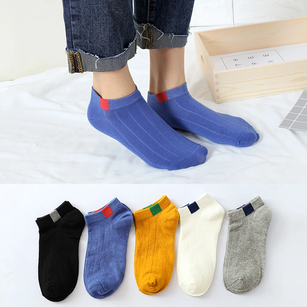 

10 pieces = 5 pairs Women Invisible Soft Cotton Short Socks Set Fashion Ladies Female Ankle Boat Socks Sock Slippers Woman Pack