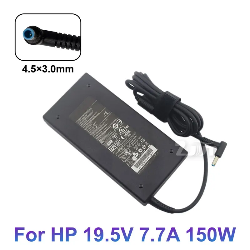 19.5V 7.7A 150W 4.5*3.0 Caricabatterie Adattatore Ca Per Hp Zbook 15 G3 G4 Pavilion 15 Omen Notebook 17T Laptop Power
