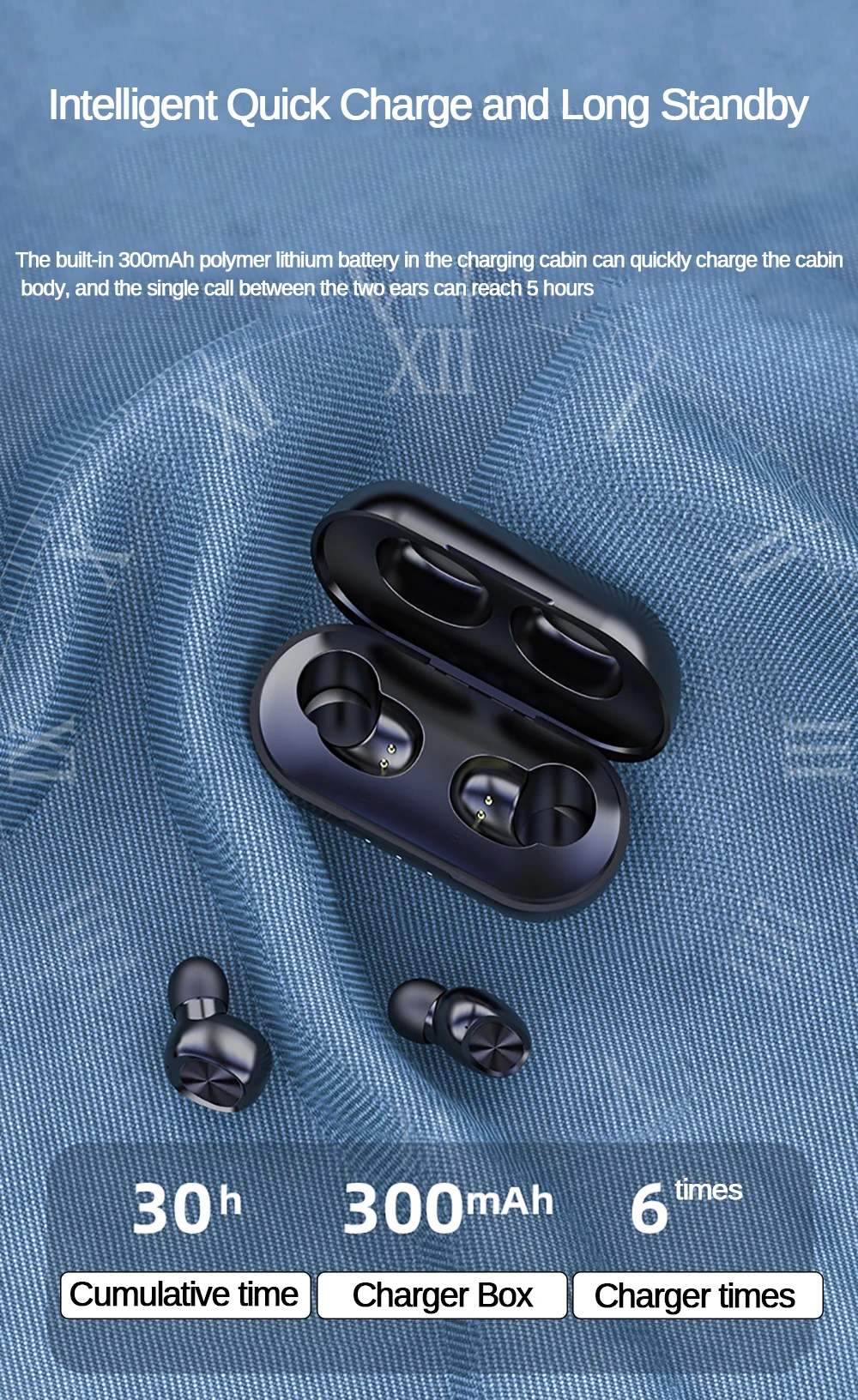 B5 TWS Bluetooth наушники беспроводные наушники 5,0 сенсорное управление водонепроницаемый 6D стерео Спорт Музыка гарнитура 300 мАч зарядная коробка