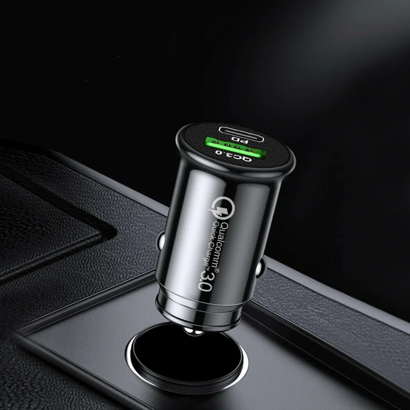 

Автомобильные инструменты PD быстрое автомобильное зарядное устройство usb 3.0 Type-C переходник для разъема порта интерьера Запчасти для прикур...