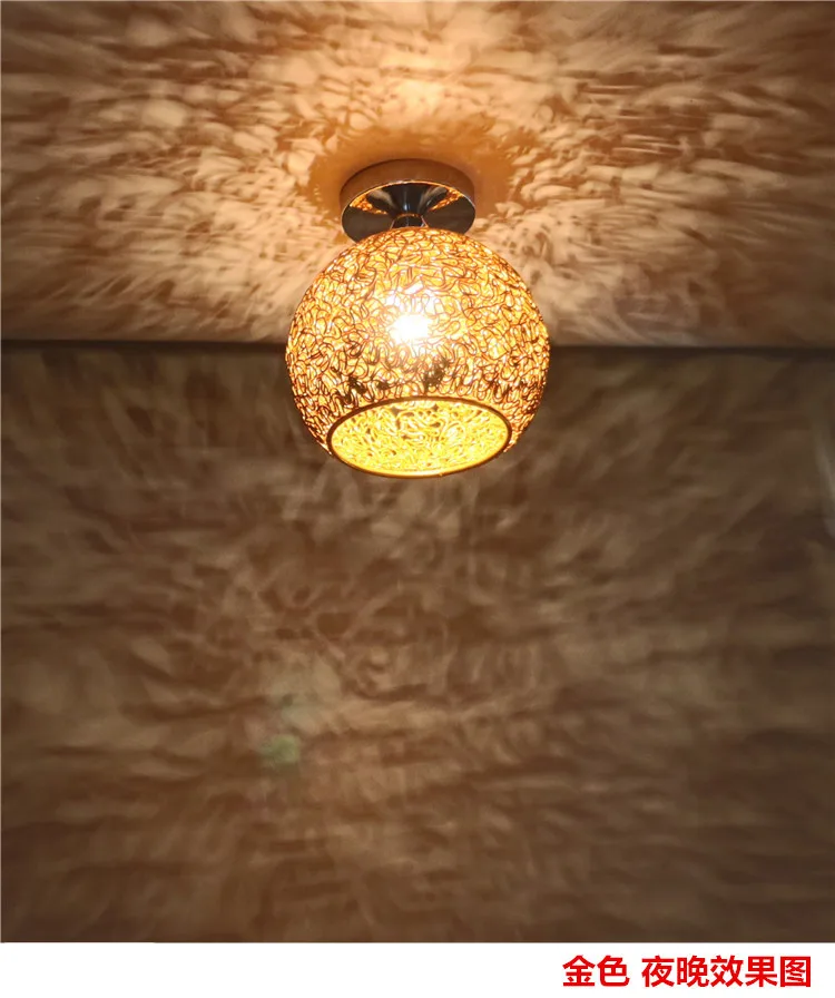 Современный минималистский Цвет светодиодный потолочный светильник Северной Европе-Стиль Спальня детская комната балкон Холл коридор дома светодиодные лампы свет