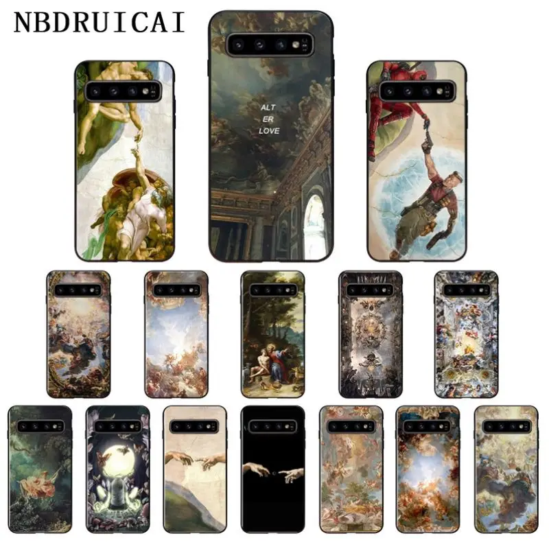 

NBDRUICAI Palace of Versailles creating Adam Art Phone Case for Samsung S9 plus S5 S6 edge plus S7 edge S8 plus S10 E S10 plus