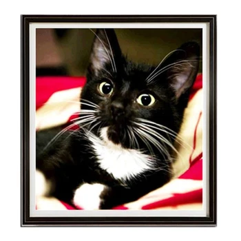 

Promoti 5D Black Cat Full Drill Diamond Painting Cross Stitch Kit Embroidery Nice Decoration Wall Painting Fashion Simple Style