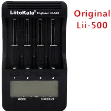 liitokala LII 500 зарядное устройство с ЖК-дисплеем 3,7 V 18650 26650 18500 цилиндрическая литиевая батарея, 1,2 V NiMH AA AAA батарея