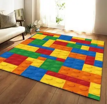 

Modern Colorful Rug Bedroom Kids Room Play Mat Carpet Flannel Memory Foam Area Rugs Large Carpet for Living Room Home Decorative