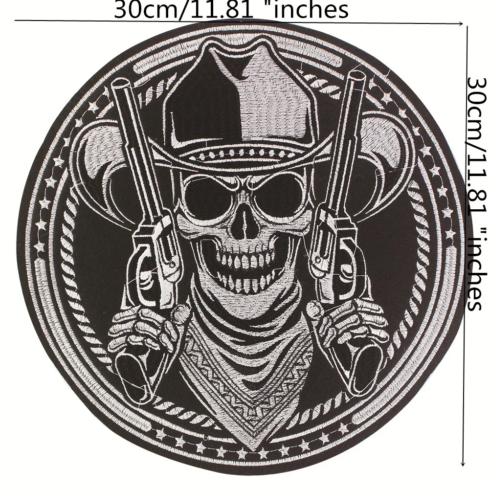 Toppa Teschio Con Bandiera Impero Tedesco – 90x65mm, Ricamata, Termoadesiva O Da Cucire, Stile Biker E Heavy Metal
