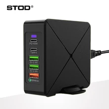 USB зарядное устройство STOD PD 45 Вт Быстрая зарядка 3,0 USB-C Быстрая зарядка для iPhone 11 Pro X 8 Macbook huawei samsung S10 Mi type C адаптер