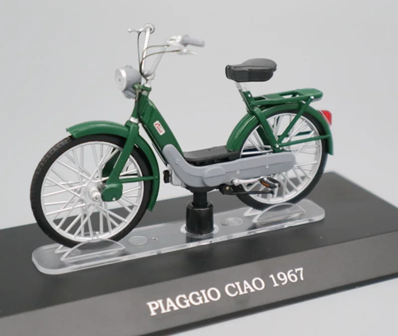 1/18 сплав Piaggio Ciao 1967 Электрический велосипед Модель игрушки автомобили коллекция велосипед игрушки автомобиль