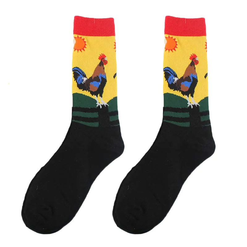 Creative Food Animal Socks Combed Cotton Funny Socks Men Novelty Design Airplane Dinosaur Crew Skateboard Socks Calcetines Hombr - Цвет: 11