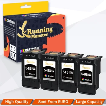 

4pcs Remanufactured PG545 CL546 Ink Cartridge For Canon PG-545 CL-546 Pixma MG2950S MG2955 MG3050 MG2455 MG2500 MG2550 printer
