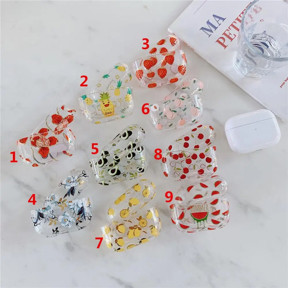 Custodia Trasparente Per Airpods Pro Cassa Dura Del Pc Della Copertura Di Bluetooth Del Trasduttore Auricolare Della Protezione Del Trasduttore Aurico