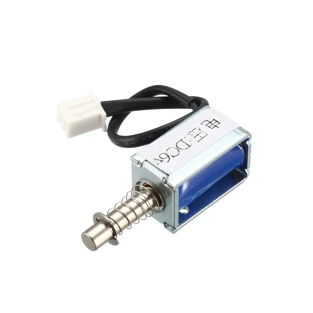 

UXCELL DC 6/12/24V Push Pull Type Solenoid Electromagnet Open Frame Type Linear Motion for Home Appliances Vending Machines