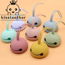 Kisstether – boîte à sucette en forme de champignon pour bébé, 1 pièce, Silicone sans BPA, Portable, boîte de rangement de sucette, jouet 