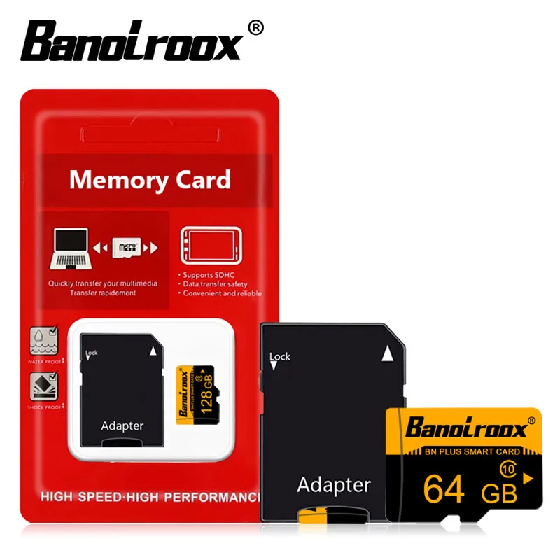 Banolroox Micro SD Cards 8GB 16GB 32GB 64GB 128GB C10 TF memory card Storage Flash memoria usb Microsd For smart phone | Компьютеры и