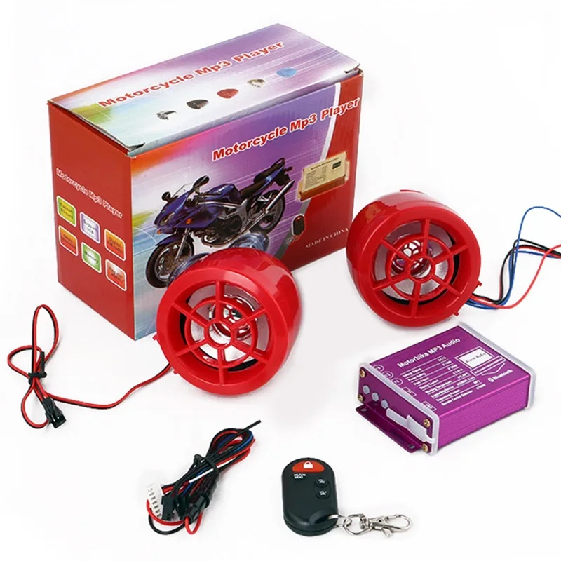 

Motorcycle MP3 Anti-lost Modified Audio, Support Bluetooth & TF Card & U Disk Reader & FM