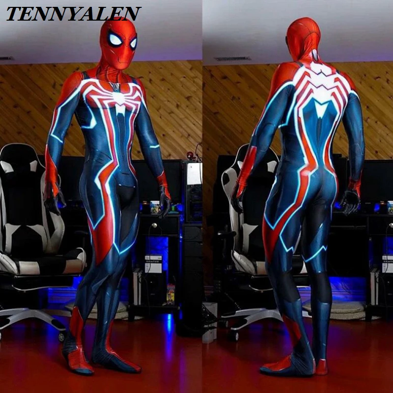 

Game cosplay cosplay spiderman ps4 Halloween costumes from women Spiderman tights COS detachable headgear for adults and kids