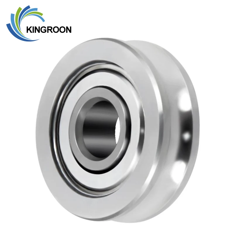 

KINGROON 5pcs U604ZZ U Groove Guide Wheel For 3D Printer Extruder Bearing 4*13*4mm Ball Bearings 3D Printer Parts