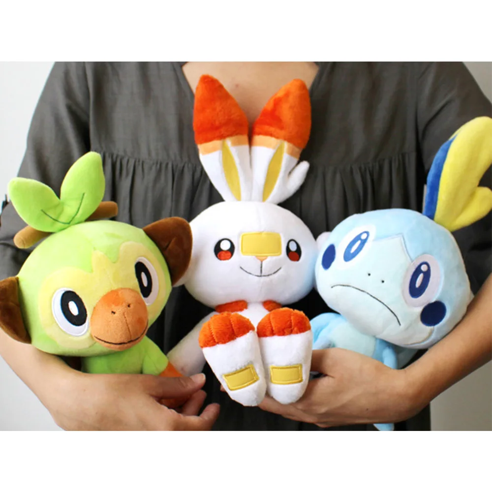 Stuffed-Collection-Toys Elf-Figure Christmas-Gift Plush Peluches Sobble Scorbunny Grookey