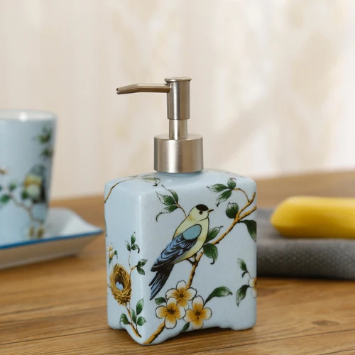 Декоративная керамика для ванной комнаты, европейская ручная бутылка для антисептика, бутылка для лосьона, шампунь-гель для душа, диспенсер для мыла - Цвет: K