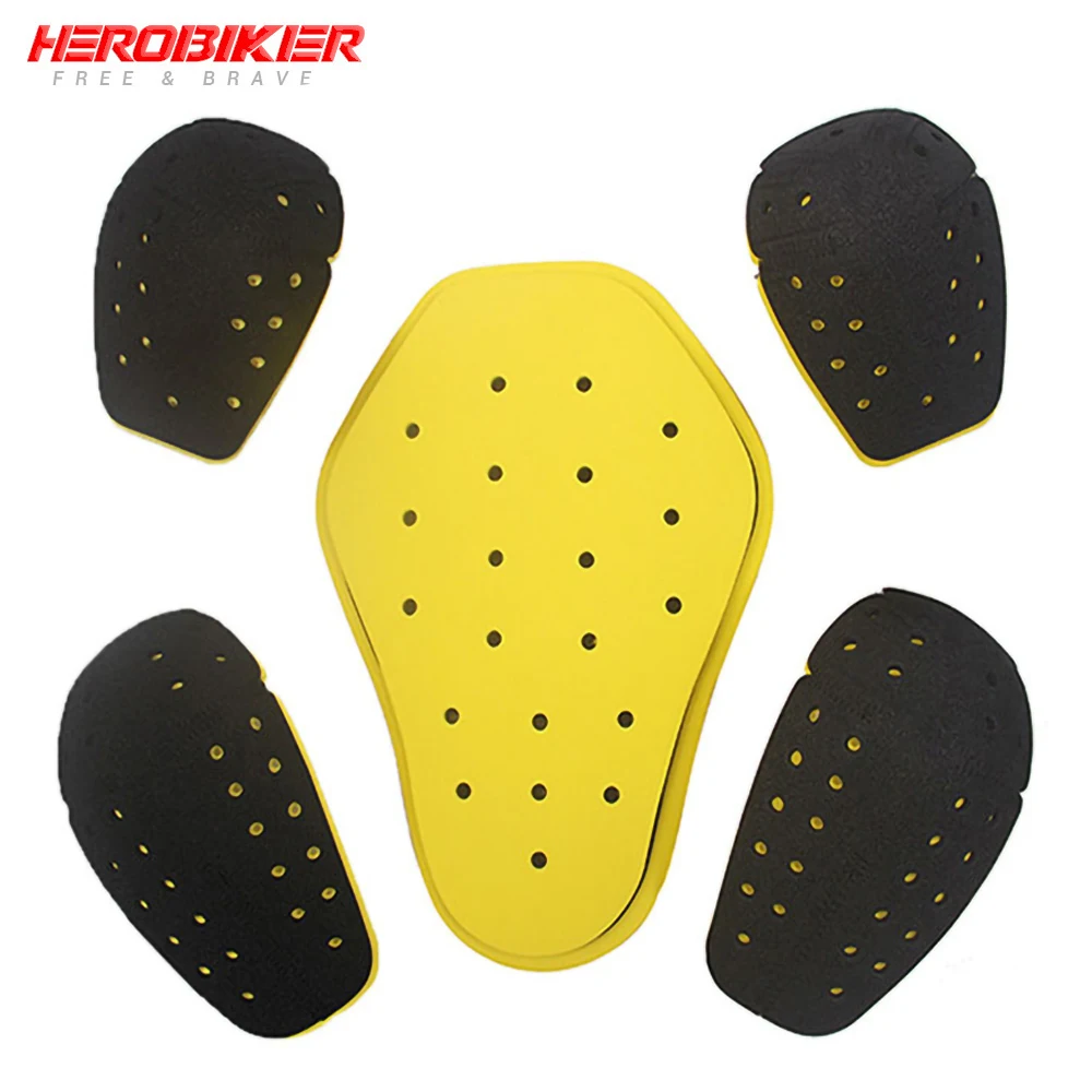 

HEROBIKER Motorcycle Protector EVA Racing Protection Motocross Shoulders Elbows Back 5 Pieces Protective Gears Equipement Moto