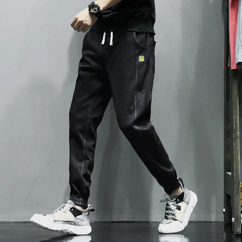 

Jeans 2019 Spring New Style Men's Slim Fit Youth Versatile Casual Skinny Korean-style Harem MEN'S Trousers Fashion
