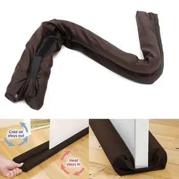 

1Pcs Twin Door Doorstop Decor Dust Blocker Draft Dodger Guard Stopper Energy Saving Protector Cleaning Tools For Door Window