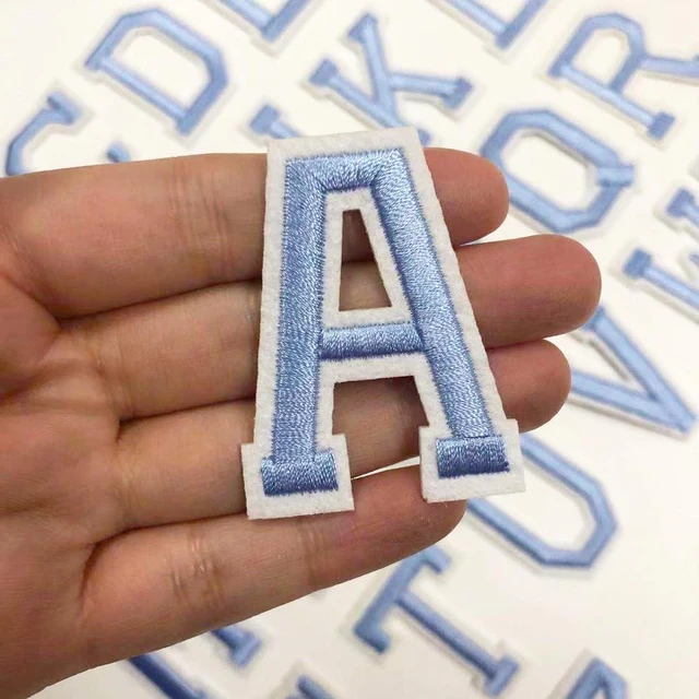 Light golden Letters Patch Alphabet Embroidered Applique Letters iron on  Patches - AliExpress