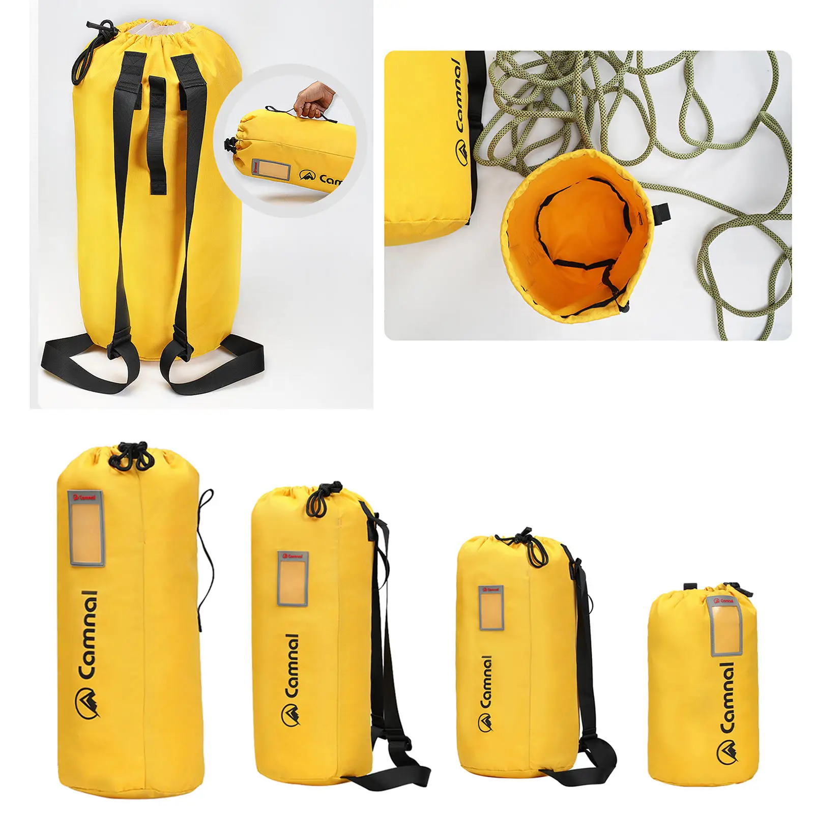 Rock Rope Storage Bag - Rock and Tree Climbing Equipment, Arborist Gear, Bucket Style Backpack, Waterproof Material 3