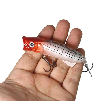 

Hot Topwater Popper Fishing Lure 80mm 11.3g 8cm Crankbaits Isca Artificial Hard Bait Fly Fishing Wobblers pesca