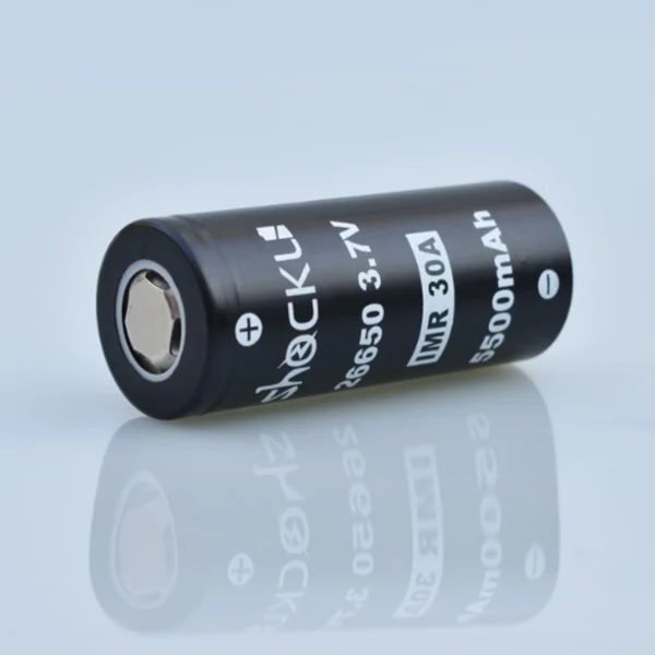 2 шт 3,7 V Shockli IMR 26650 аккумулятор 5500mah 30A литий-ионная аккумуляторная батарея с плоским верхом чехол для фонарика