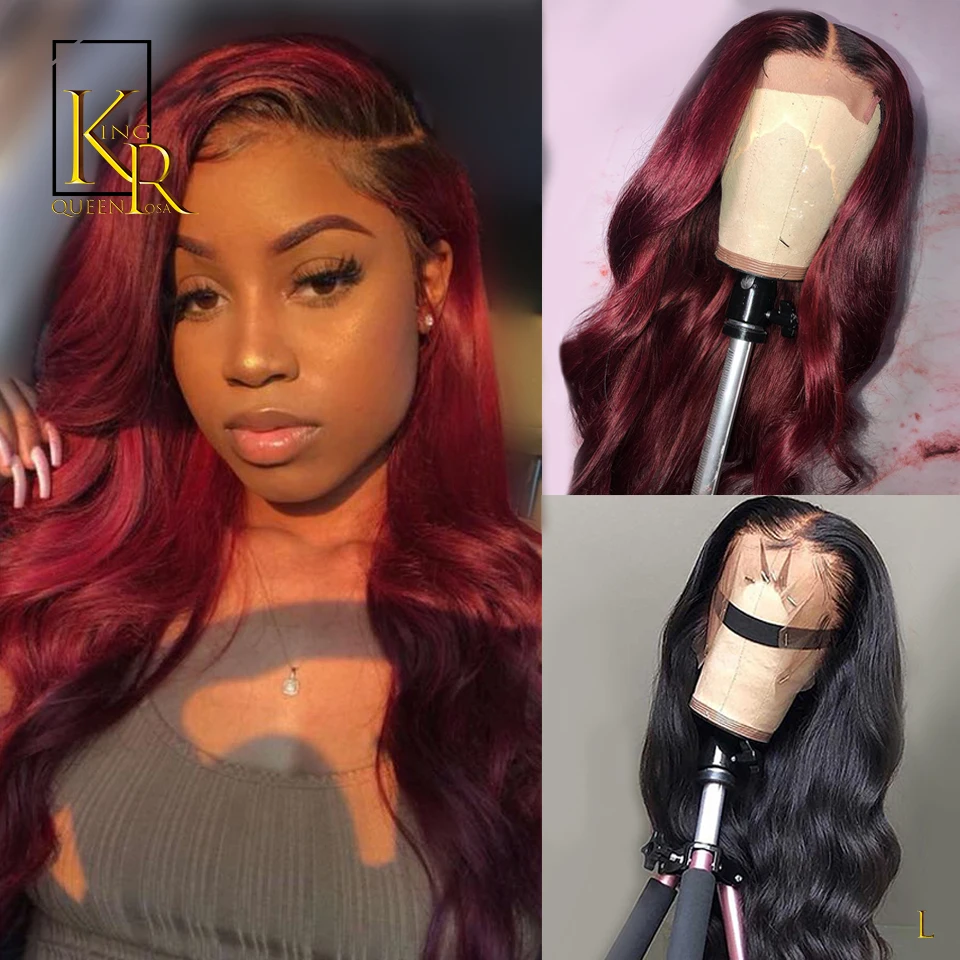 

T1B99J Ombre Body Wave 13x4 Lace Front Human Hair Wigs 130% Density Remy Brazilian Pre Plucked Low Ratio Bleached