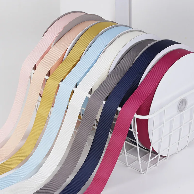Solid Color Grosgrain Ribbon For DIY Bow Craft Card Gifts Wrapping Supplies Christmas Party Wedding Decor 5M/lot 6/10mm satin ribbons,ribbon decoration,ribbon supplies,grosgrain ribbon,sewing ribbon
