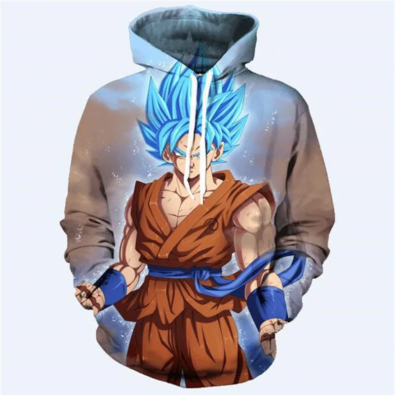 Хип-хоп Dragon Ball Z PrintedSweatshirt толстовки для мужчин и женщин 3D Аниме уличная Мужская Осенняя Толстовка с длинным рукавом спортивный костюм для мужчин - Цвет: AF1171(Asian Size)