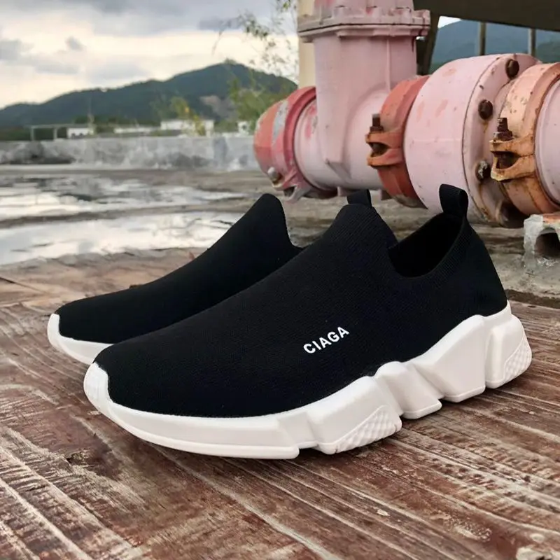 New Paris Speed Knit Sock Shoe Original Luxury Trainer Sneakers Race Mens Women casual sock Shoes - Цвет: Low help black White