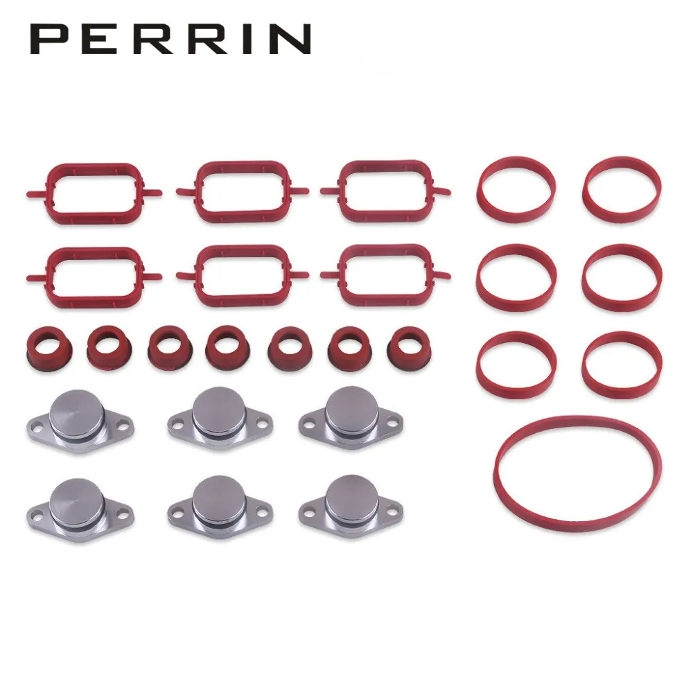 Swirl Flap Blanks Plate & Intake Inlet Manifold Gasket Seal For Bmw M57
