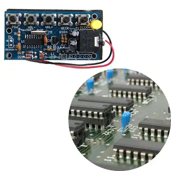 

76MHz-108MHz FM Radio DIY Kit Audio Receiver PCB FM Module Learning Electronics Kit DC 1.8-3.6V Electronic Components