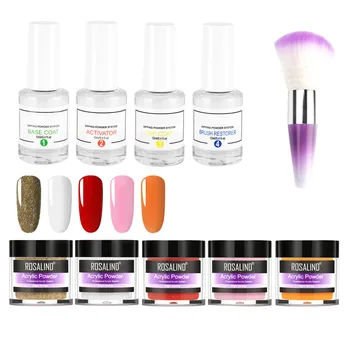 

10PCS/Set Dipping Powder System Liquid Natural Dry Nail Art Starter Kit Decoration Nail Infiltration Powder Dropshipping ZJXM4