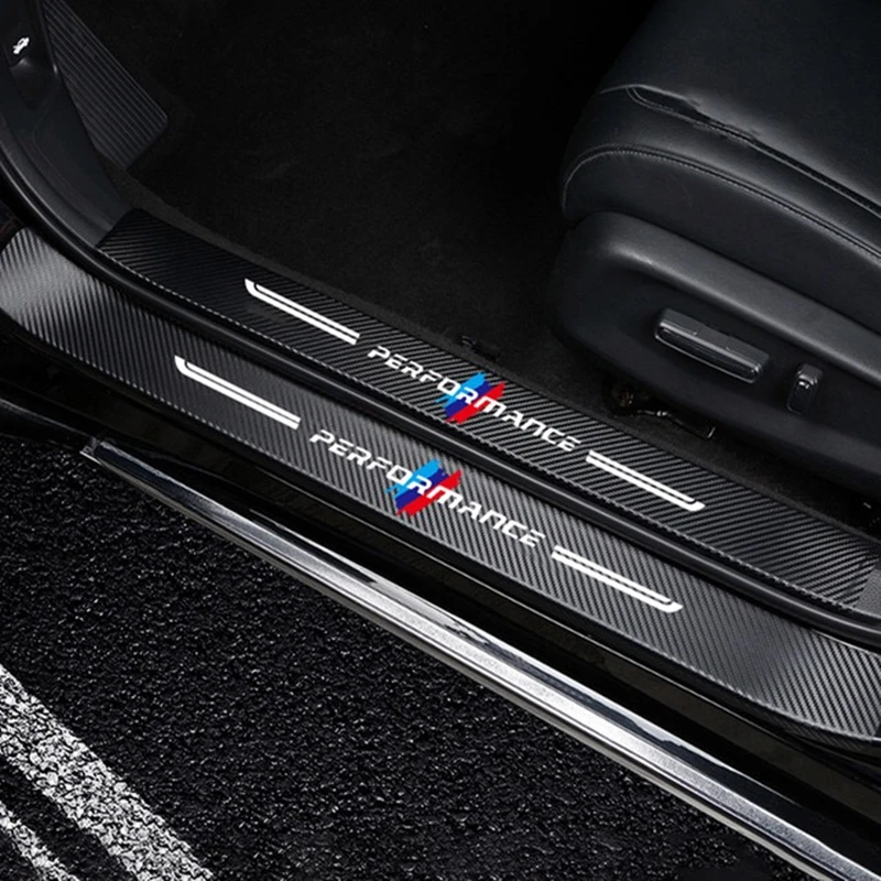 Автомобильная наклейка на дверь из углеродного волокна для bmw E39 E53 E60 E61 E93 E87 X3 X5 X6 X7
